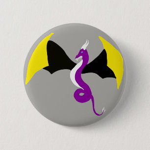 Nonbinary Dragon 6 Cm Round Badge