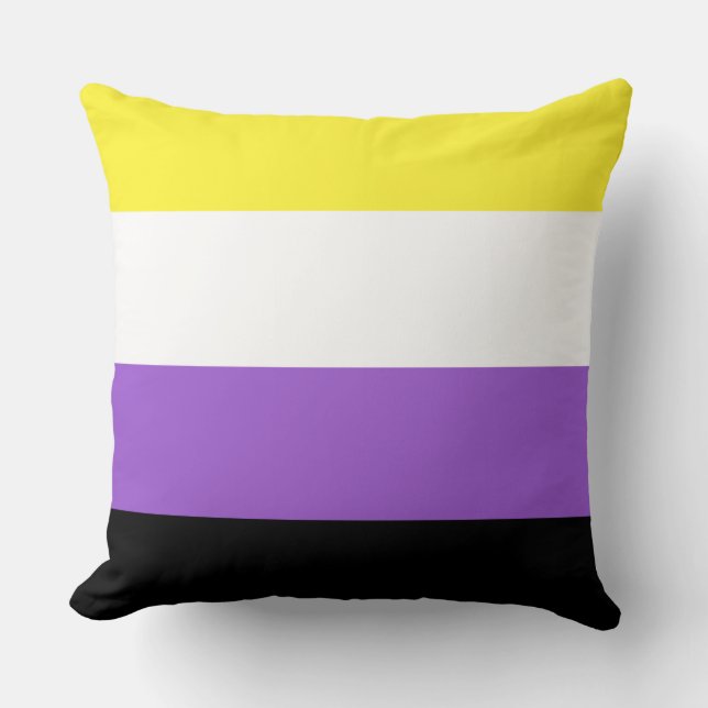 Nonbinary Flag 20 x 20  Cushion (Front)