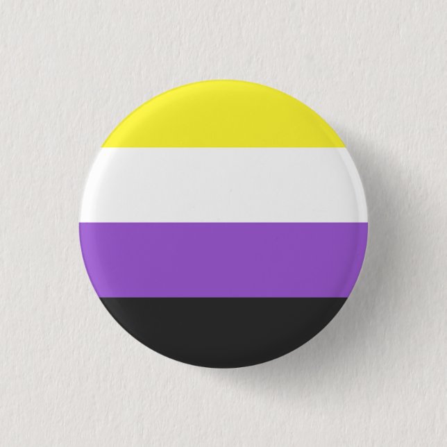 nonBinary flag 3 Cm Round Badge (Front)