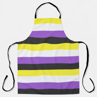 nonBinary flag Apron