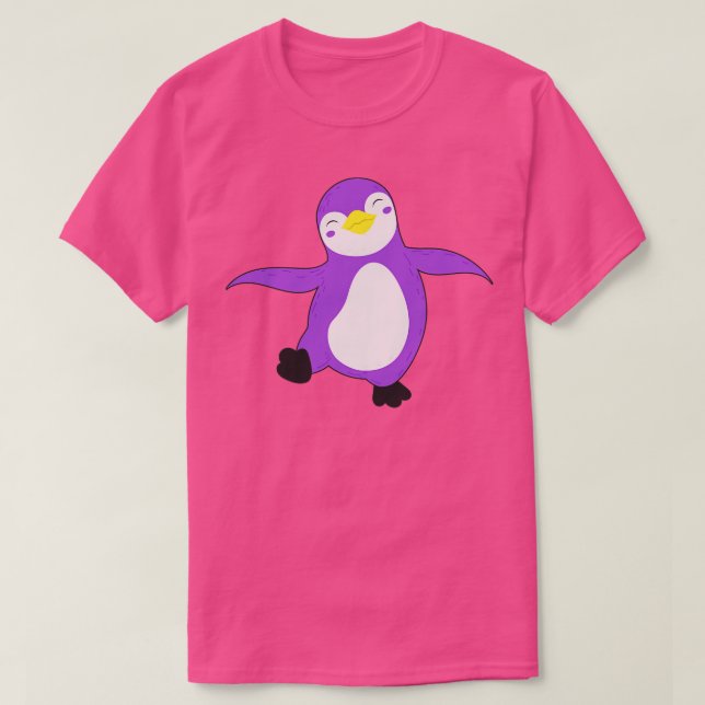 NonBinary Flag Colours Penguin Pride Agender I T-Shirt (Design Front)