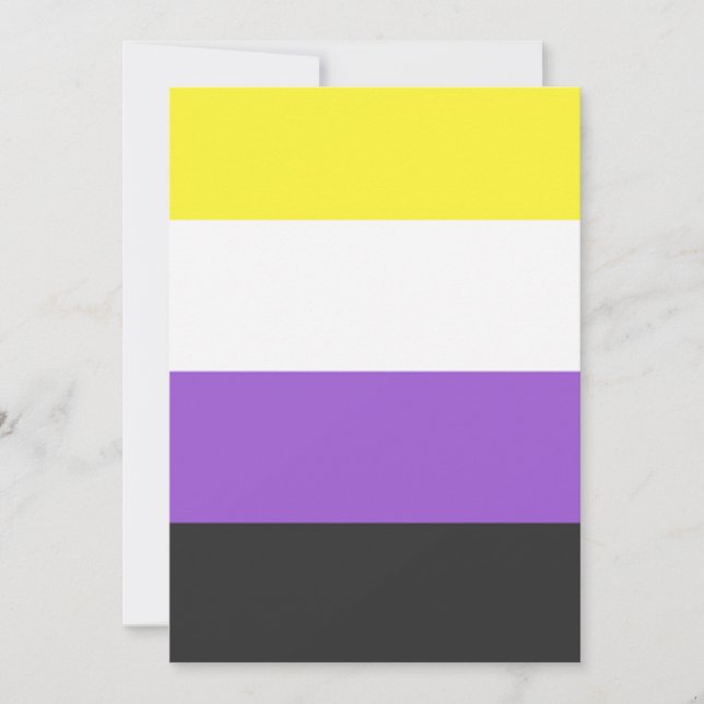 nonBinary flag Invitation (Front)