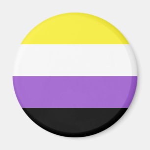 Nonbinary Flag LGBT Magnet
