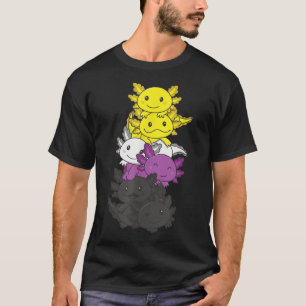 Nonbinary Flag Non Binary Pride Lgbtq Axolotl _1  T-Shirt