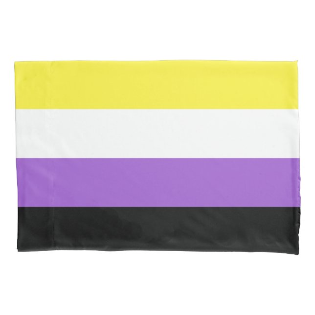 Nonbinary Flag Standard Pillow Case (Front)