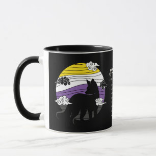 Nonbinary Fox Genderqueer Non-binary pride Mug