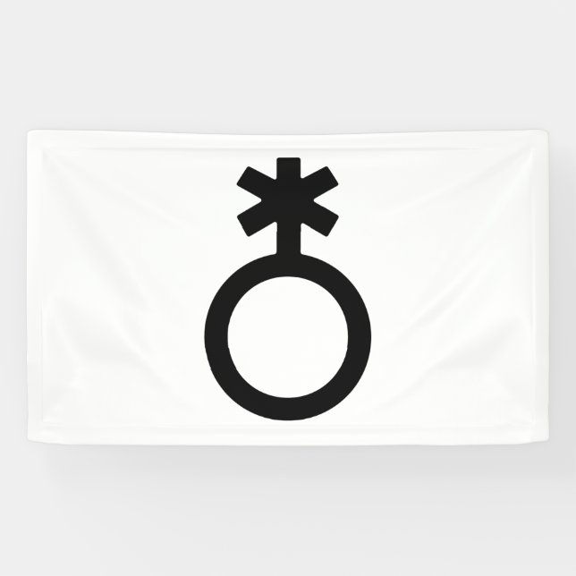 Nonbinary Gender Symbol Banner (Horizontal)