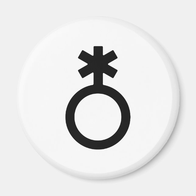 Nonbinary Gender Symbol Magnet (Front)
