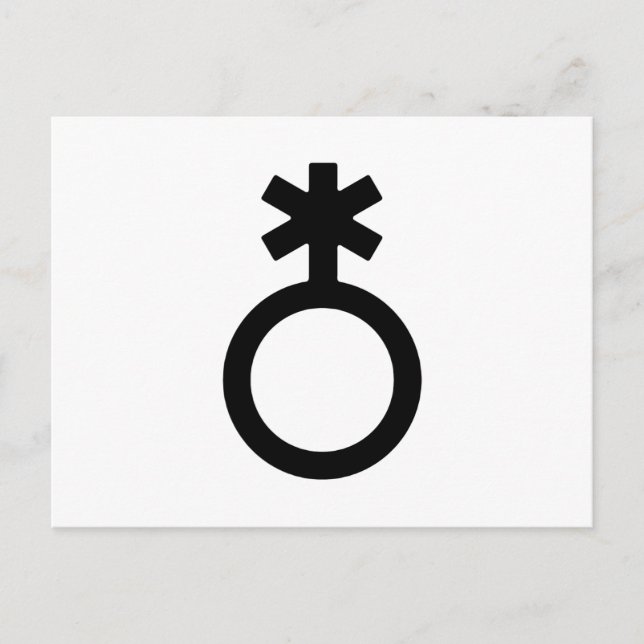Nonbinary Gender Symbol Postcard (Front)