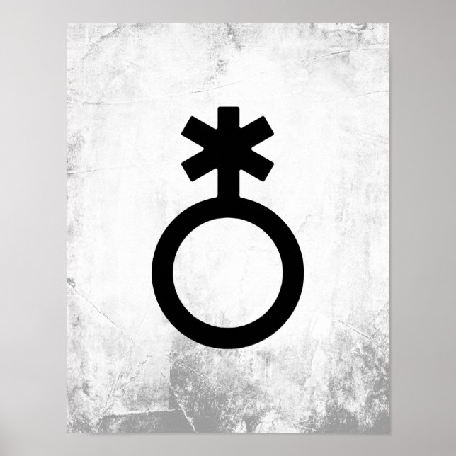 Nonbinary Gender Symbol Poster (Front)