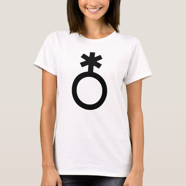 Nonbinary Gender Symbol T-Shirt (Front)