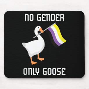 Nonbinary Goose No Gender Pride Flag Lgbtq Gay Pri Mouse Pad