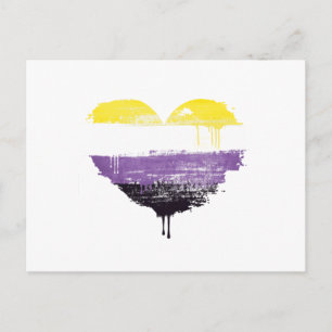 NONBINARY HEART POSTCARD