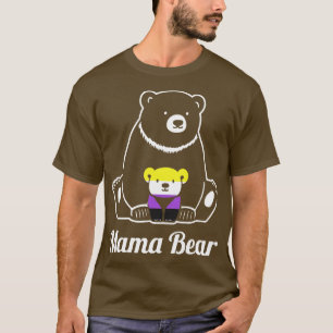 NonBinary Mama Bear NonBinary Pride Enby LGBT T-Shirt