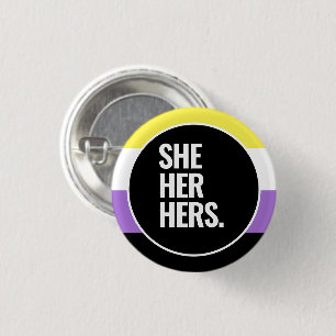 Nonbinary Pride 3 Cm Round Badge