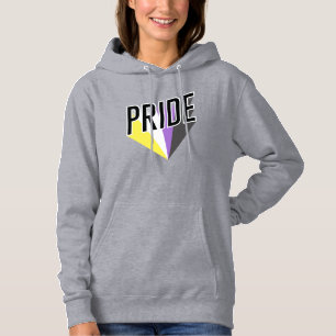 Nonbinary Pride Burst Hoodie