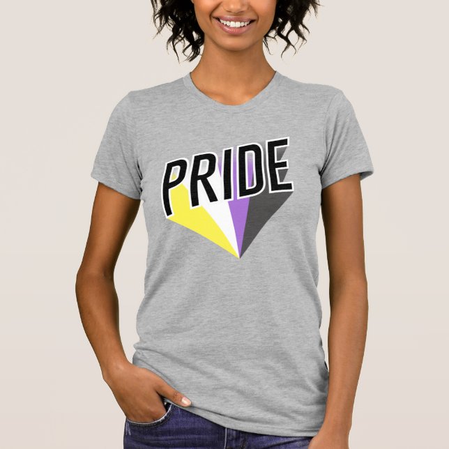 Nonbinary Pride Burst T-Shirt (Front)