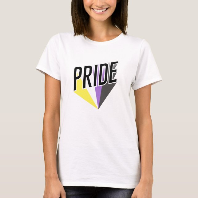 Nonbinary Pride Burst T-Shirt (Front)