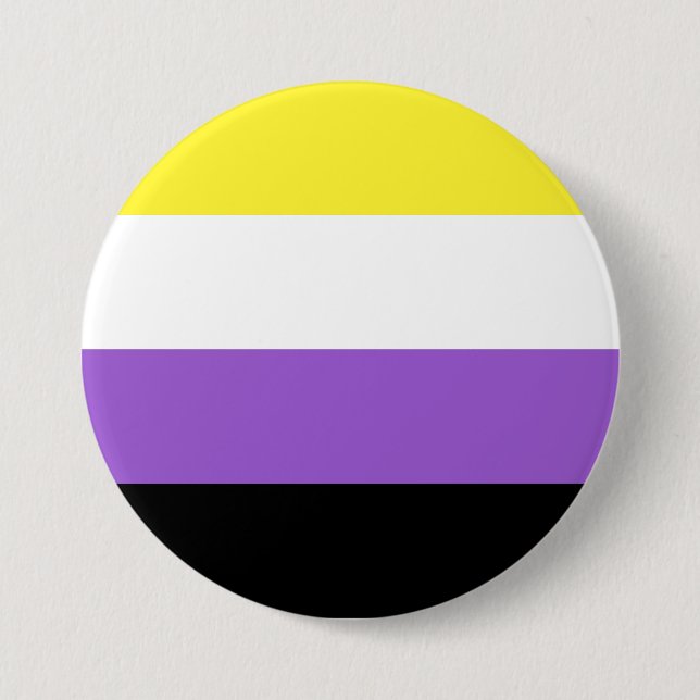 Nonbinary Pride Flag 7.5 Cm Round Badge (Front)