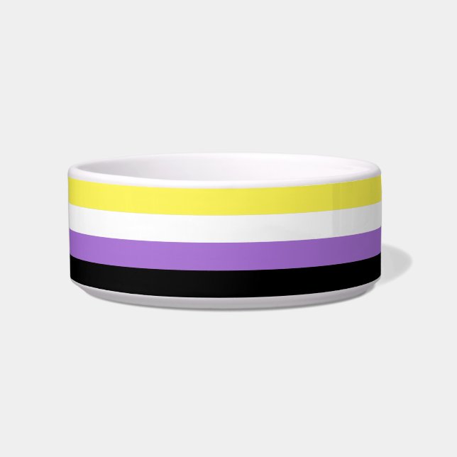 Nonbinary Pride Flag Bowl (Front)