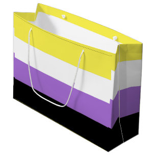 Nonbinary Pride Flag Large Gift Bag