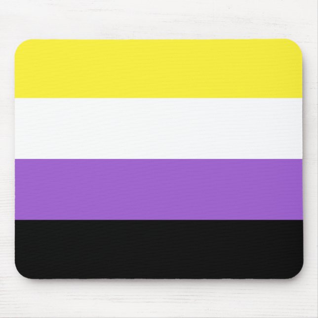 Nonbinary Pride Flag Mouse Pad (Front)