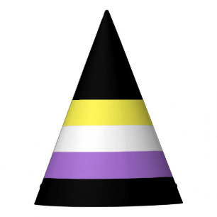 Nonbinary Pride Flag Party Hat