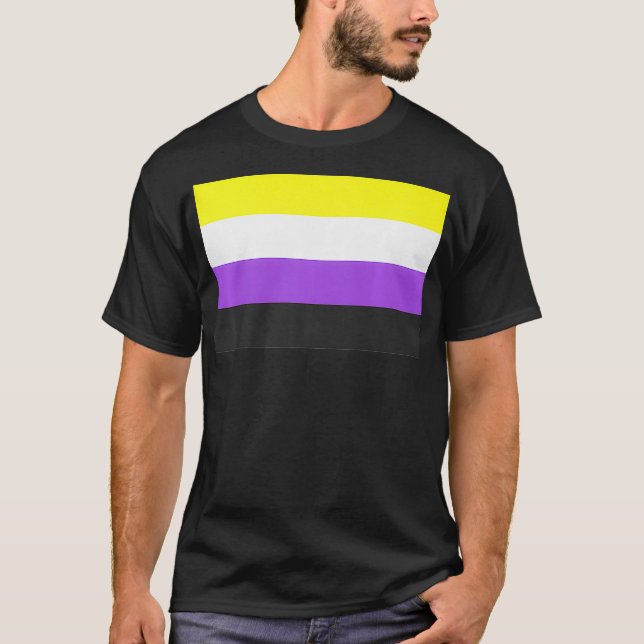 Nonbinary Pride Flag Premium  T-Shirt (Front)