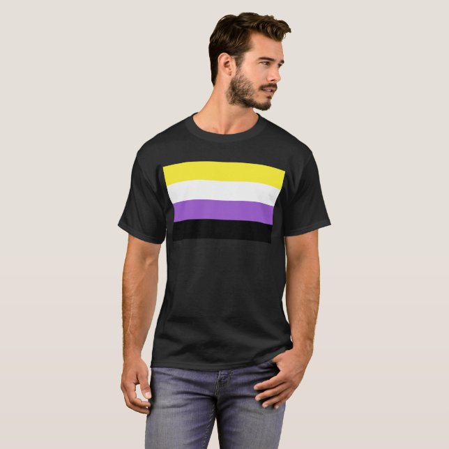 Nonbinary Pride Flag T-Shirt (Front Full)