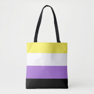 Nonbinary Pride Flag Tote Bag