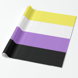 Nonbinary Pride Flag Wrapping Paper