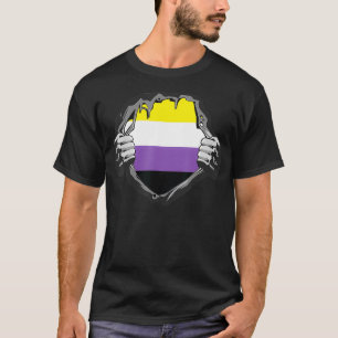 Nonbinary Pride Non Binary Nonbinary Enby Flag  T-Shirt