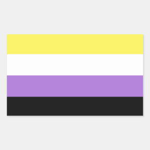 Nonbinary Pride Rectangular Sticker