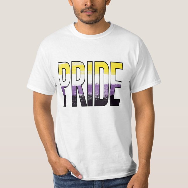 Nonbinary Pride Word T-Shirt (Front)