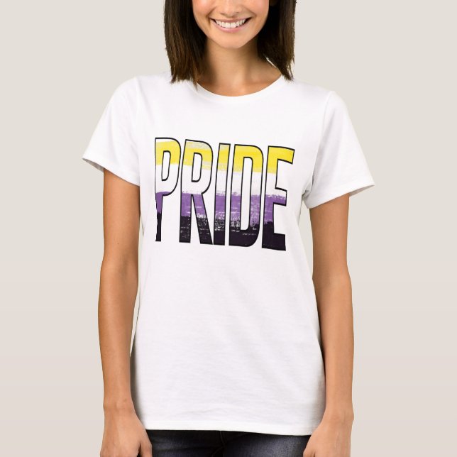 Nonbinary Pride Word T-Shirt (Front)