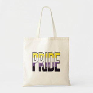 Nonbinary Pride Word Tote Bag