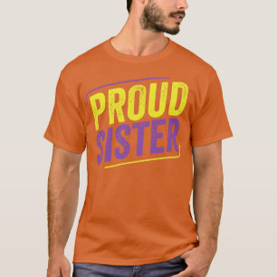 NonBinary Proud Sister LGBT Enby Sister Ally T-Shirt