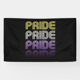 Nonbinary Retro Pride Banner