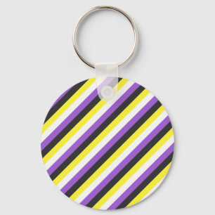 NonBinary Stripes  Key Ring