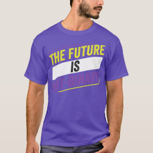NonBinary The Future is NonBinary LGBT Enby T-Shirt