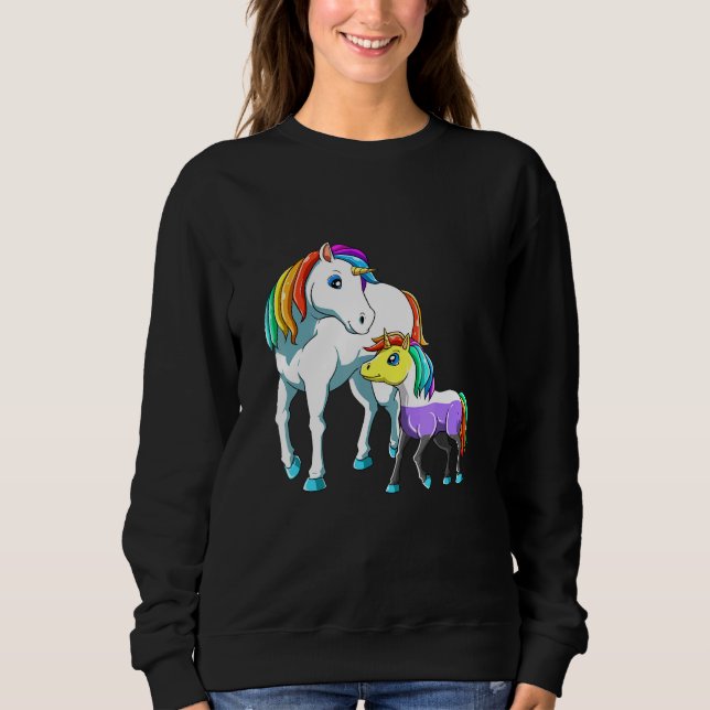 Nonbinary Unicorn Mama Sweatshirt (Front)