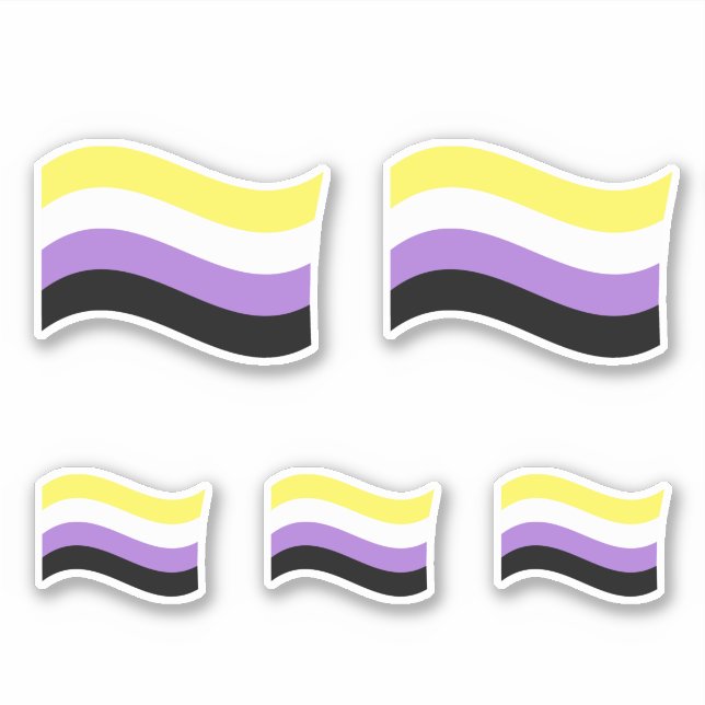 NonBinary Waving Flag (Front)