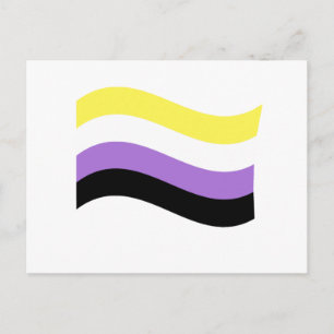 NonBinary Waving Flag Postcard