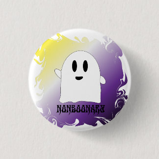 Nonboonary nonbinary 3 cm round badge
