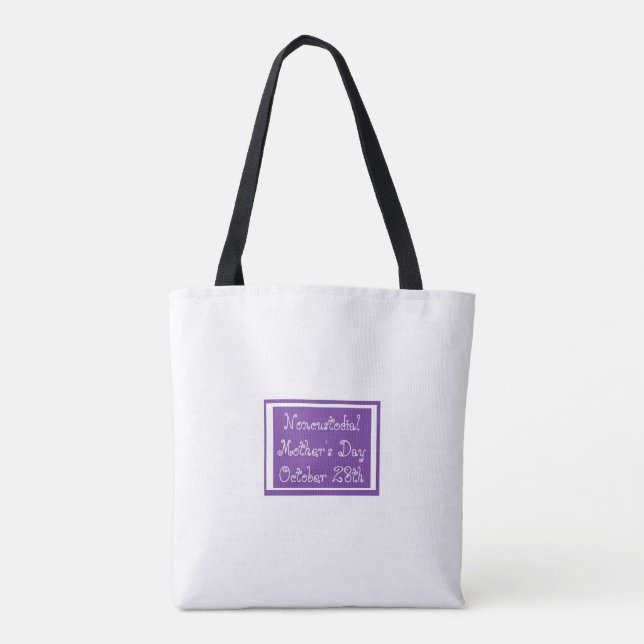 Noncustodial Mother's Day Tote Bag (Back)