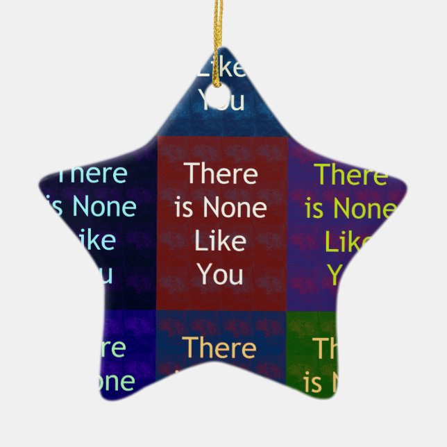 None Like You Ceramic Tree Decoration (Front)