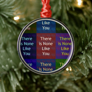 None Like You Metal Tree Decoration