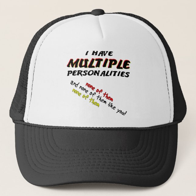 None Of Them Like You Ball Cap Trucker Hat (Front)
