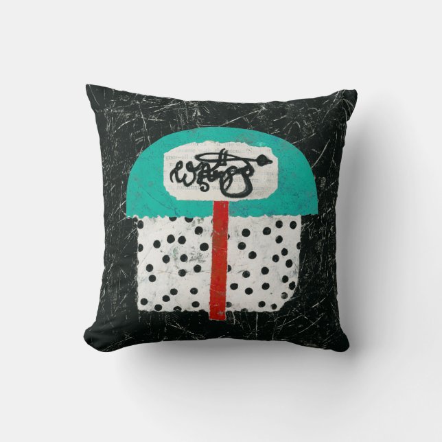 None Of Us Were Perfect Throw Pillow Abstract Art (Front)
