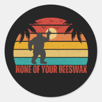 None Of Your Beeswax Bigfoot Middle Finger